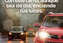 Encender las luces del vehículo durante el día en tiempo de lluvia; puede salvar vidas: Gobierno de Matamoros