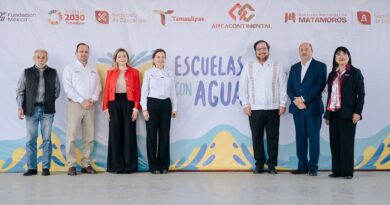 Economía, SET y Arca Continental impulsan “Escuelas con Agua” en Matamoros