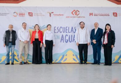 Economía, SET y Arca Continental impulsan “Escuelas con Agua” en Matamoros