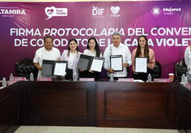 Formalizan convenio en comodato de Casa Violeta para fortalecer la atención a mujeres en Altamira