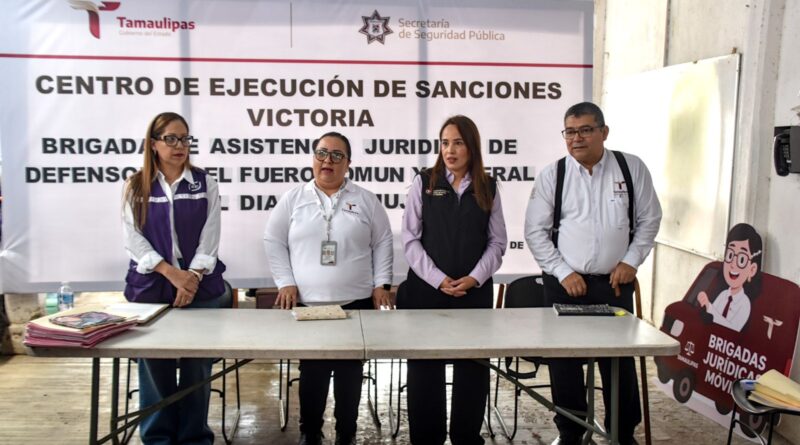 Realiza IDPET brigada jurídica y de salud para mujeres privadas de la libertad en el CEDES Victoria
