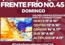 Alerta Protección Civil por ingreso de frente frío este fin de semana