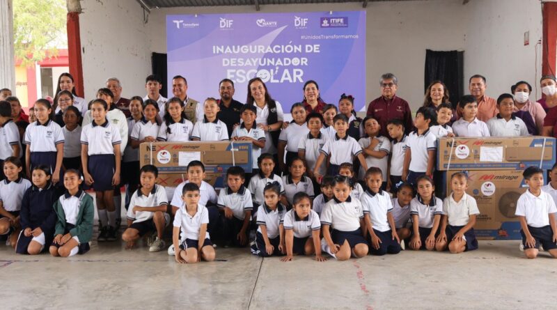 Abre DIF Tamaulipas nuevo desayunador escolar en comunidad rural de El Mante
