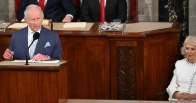 Rey Carlos III pide en Congreso de EE.UU. defender a Ucrania