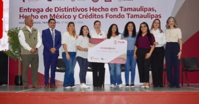 Entregan en Nuevo Laredo distintivos “Hecho en Tamaulipas”, “Hecho en México” y créditos del Fondo Tamaulipas