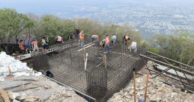 Avanza construcción de asta bandera monumental en Ciudad Victoria