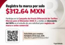 Invita Secretaría de Economía a registrar marcas con 90% de descuento