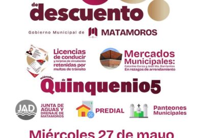 ULTIMO MIERCOLES DEL 50% DESCUENTO MUNICIPAL