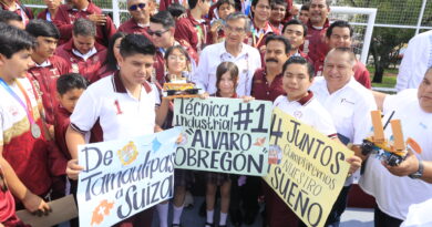 Reconoce Américo a las y los atletas tamaulipecos ganadores en la Olimpiada Nacional e impulsa infraestructura deportiva