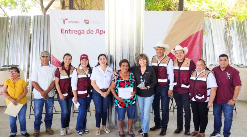 Apoyos sociales de SEBIEN llegan a El Mante