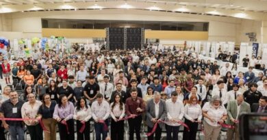 Encabeza el alcalde Beto Granados inauguración de ExpoCiencias Tamaulipas 2026 y entrega de canchas en la colonia Mariano Matamoros