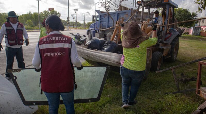 Refuerza Gobierno de Beto Granados acciones de descacharrización en la colonia Rodolfo Sánchez Taboada