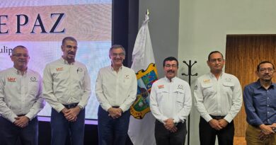 Rector de la UAT presenta avances del Atlas de Riesgos ante el gobernador en la Mesa de Paz