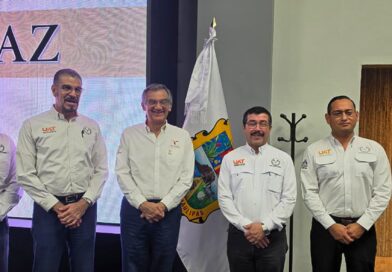 Rector de la UAT presenta avances del Atlas de Riesgos ante el gobernador en la Mesa de Paz