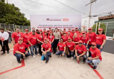 EL  ALCALDE BETO GRANADOS REINAUGURA ÁREA VERDE EN LA COLONIA NUEVO AMANECER