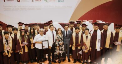 Encabeza el Alcalde Beto Granados graduación del ITACE Matamoros como padrino de generación