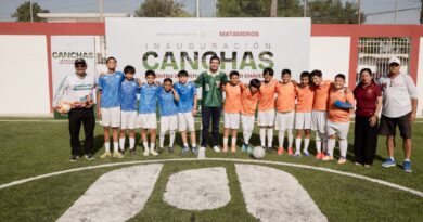Inaugura alcalde Beto Granados nuevas canchas de Fútbol 5 en el Deportivo Eduardo Chávez