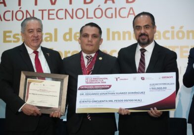 Entregan a investigador de la UAT el Premio Estatal de la Innovación 2026