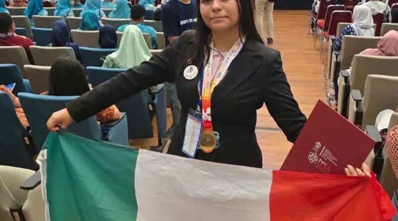 Conquista estudiante tamaulipeca medalla de oro en certamen internacional de ciencia y tecnología