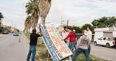 Pone en marcha Beto Granados la jornada “Matamoros se ve mejor sin contaminación visual”; retiran más de 3 mil 500 anuncios irregulares